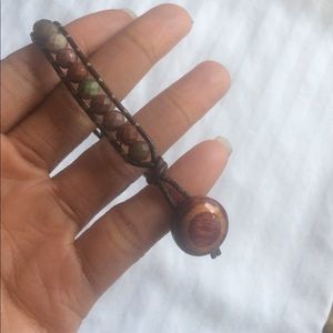 Hand Made Earth Tone Beaded Bracelet